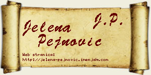 Jelena Pejnović vizit kartica